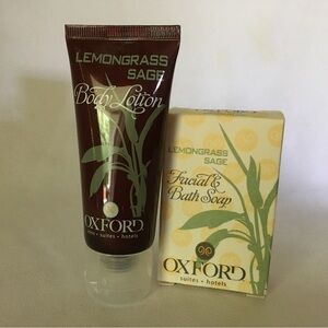 Oxford Lemongrass Sage travel Lotion and Bath Soap